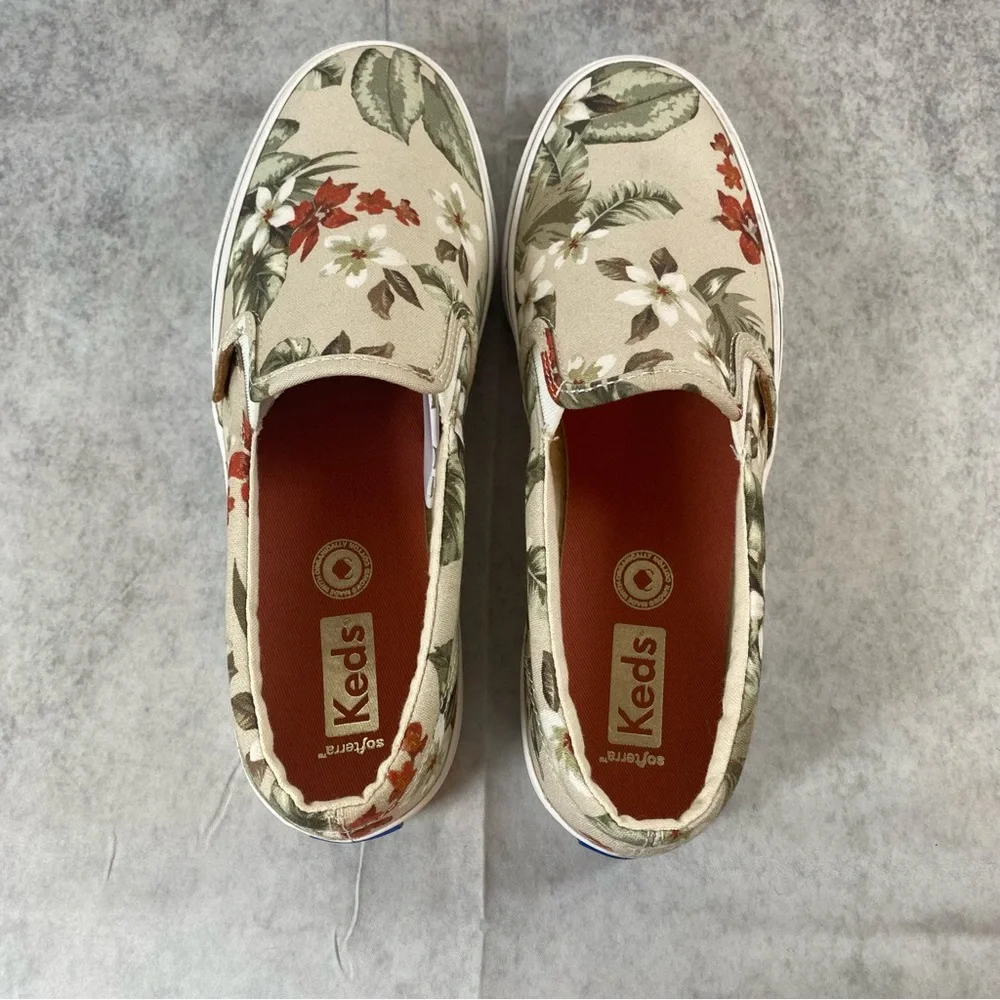 Women's Jump Kick Slip Tropical Keds Sneakers, Size 7.5 Medium NWOT - Picture 2 of 7